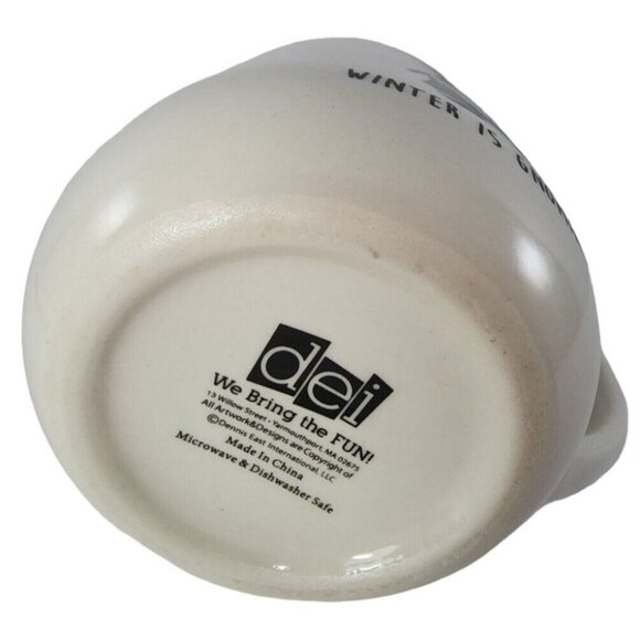 DEI Christmas Gnome Mug Winter Is Coming Coffee Cup Drinkware Holiday Cocoa - Picture 8 of 9